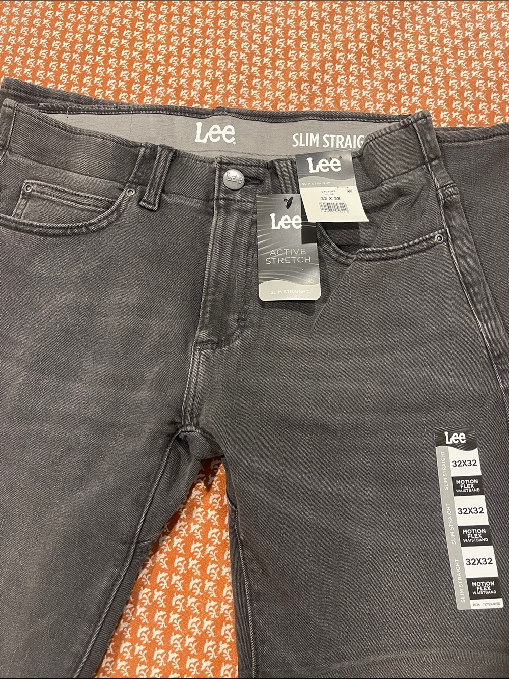 Lee Men's Slim Straight Jeans - Charcoal